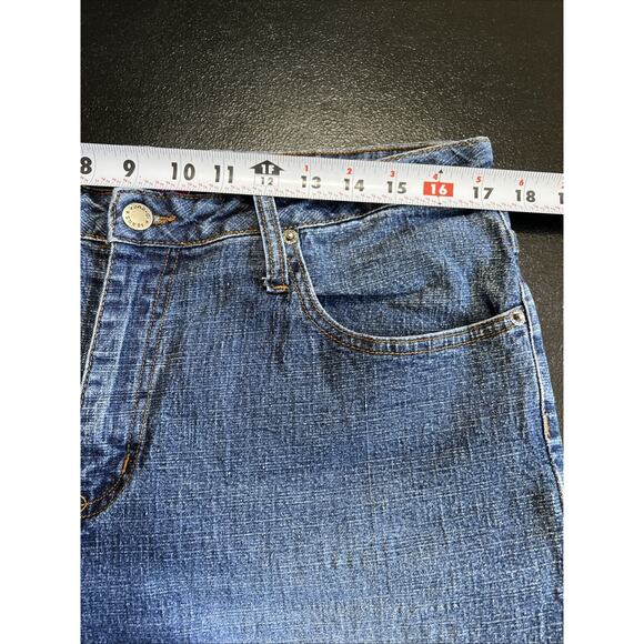 Zana Di Jeans Women 18 Blue High Rise Classic Faded Wide Leg Stretch Denim Boho - Picture 8 of 11